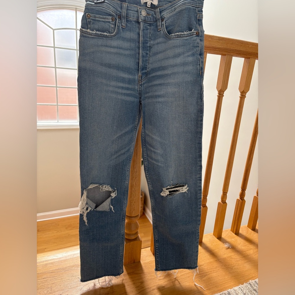 Re/Done Stove Pipe Jeans